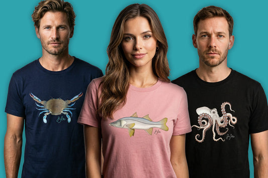 Camiseta com arte marinha: como escolher