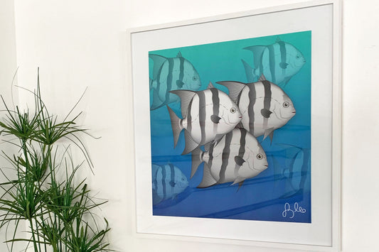 Quadro com tema oceano na decoração