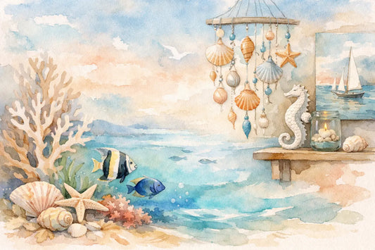 Arte temática marinha na decoração